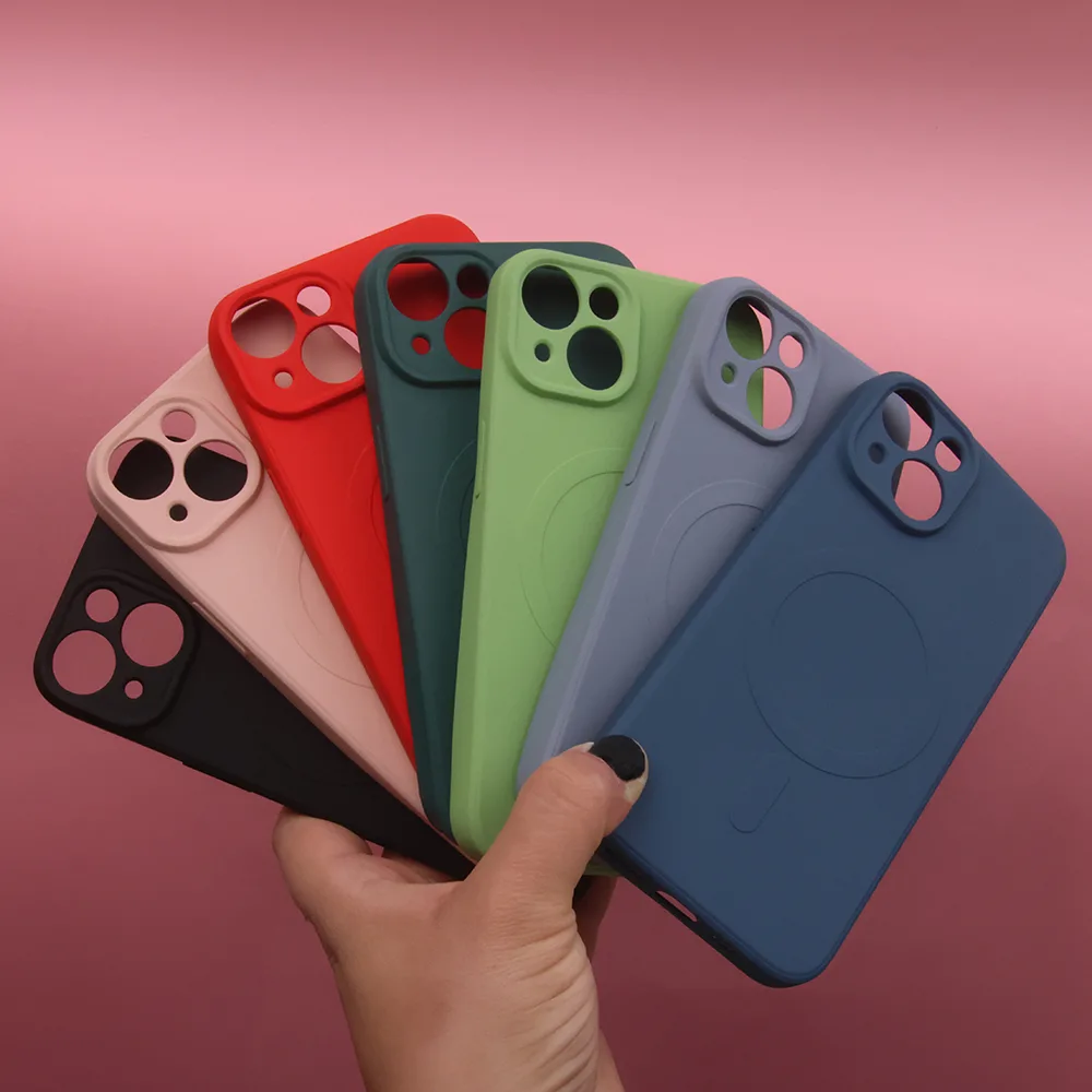 Simple Color Mag-fodral för iPhone 13 Pro Max 6,7″ rosa
