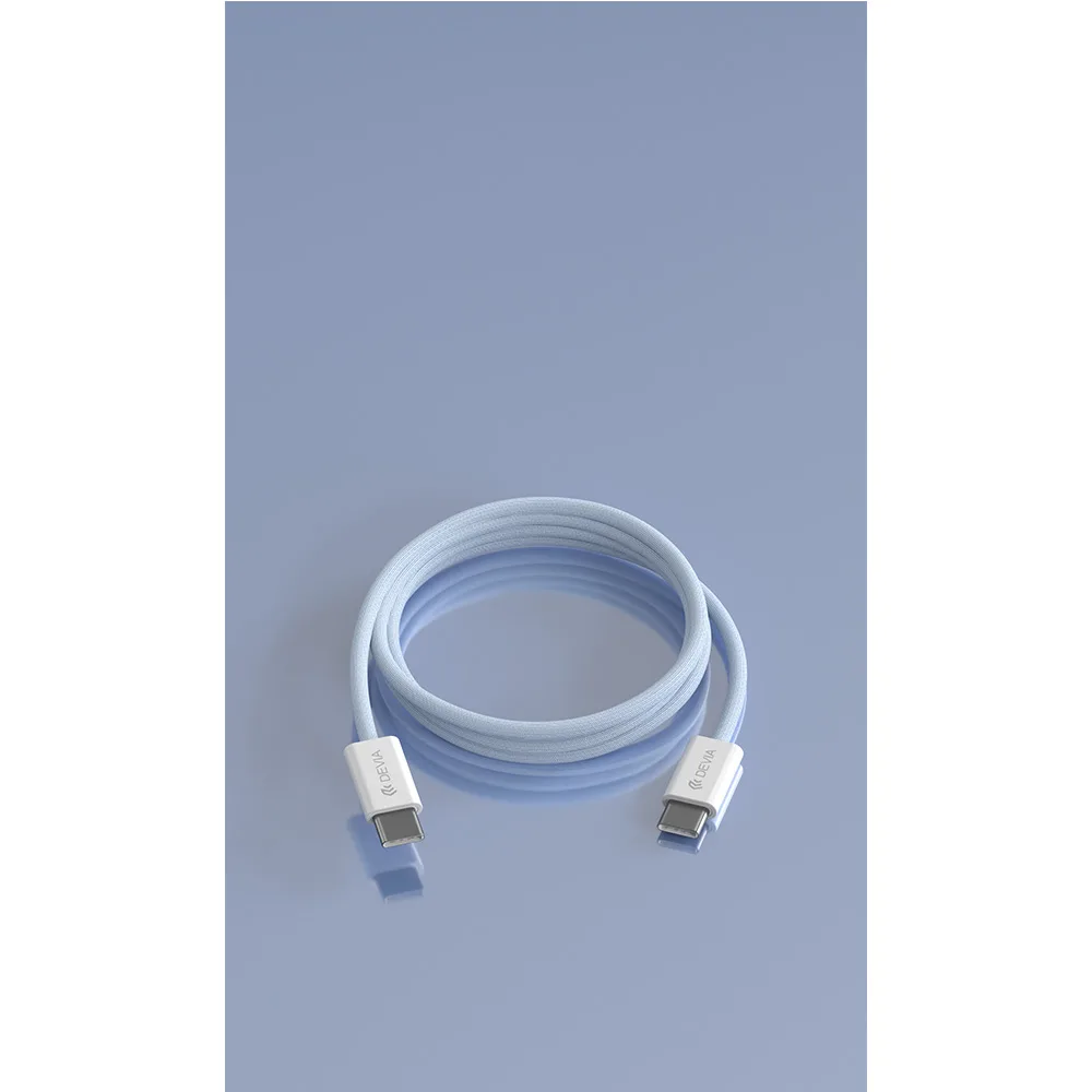 Devia cable Smart EC325 PD USB-C – USB-C 1,0 m 60W 3A blue