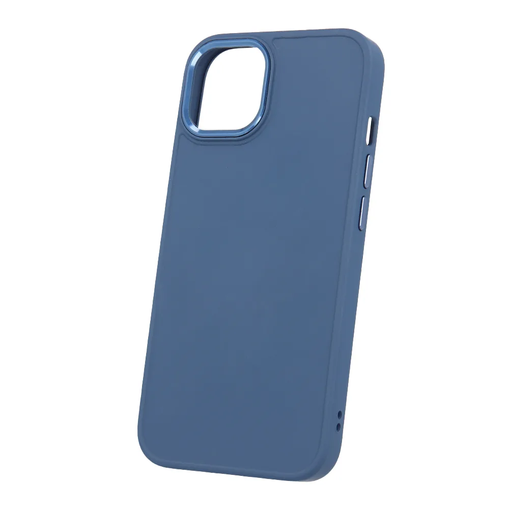 Satinfodral för iPhone 14 Pro 6,1" mörkblå