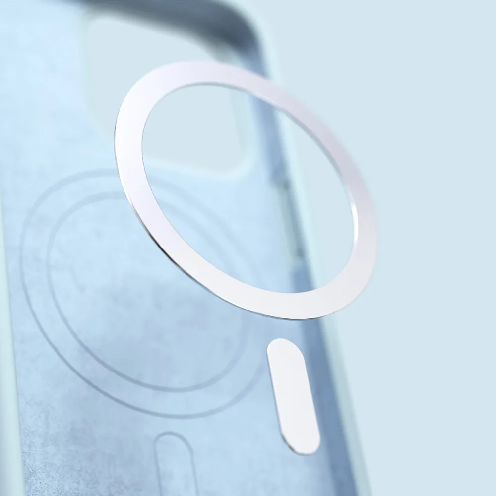 Etteri Silikon Mag-fodral för iPhone 12 / 12 Pro 6,1″ ljusblå