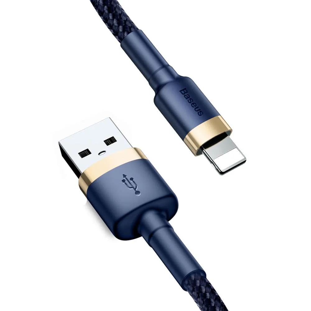 Baseus cable Cafule USB - Lightning 1,0 m 2,4A gold-blue