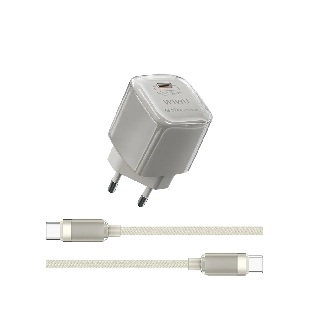 WIWU Jello 20W GaN-laddare Set Wi-U016 C-C, EU-kontakt