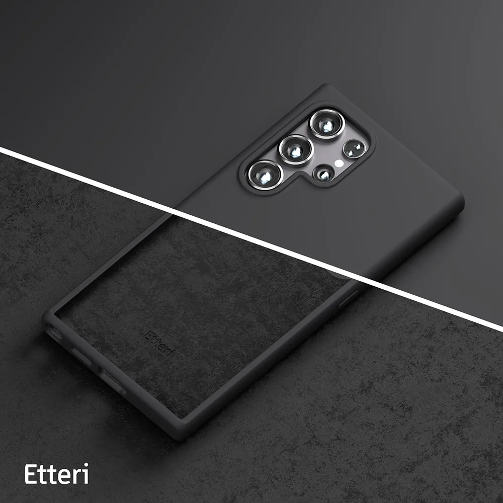 Etteri Silikonskal för Samsung Galaxy S24 Ultra svart