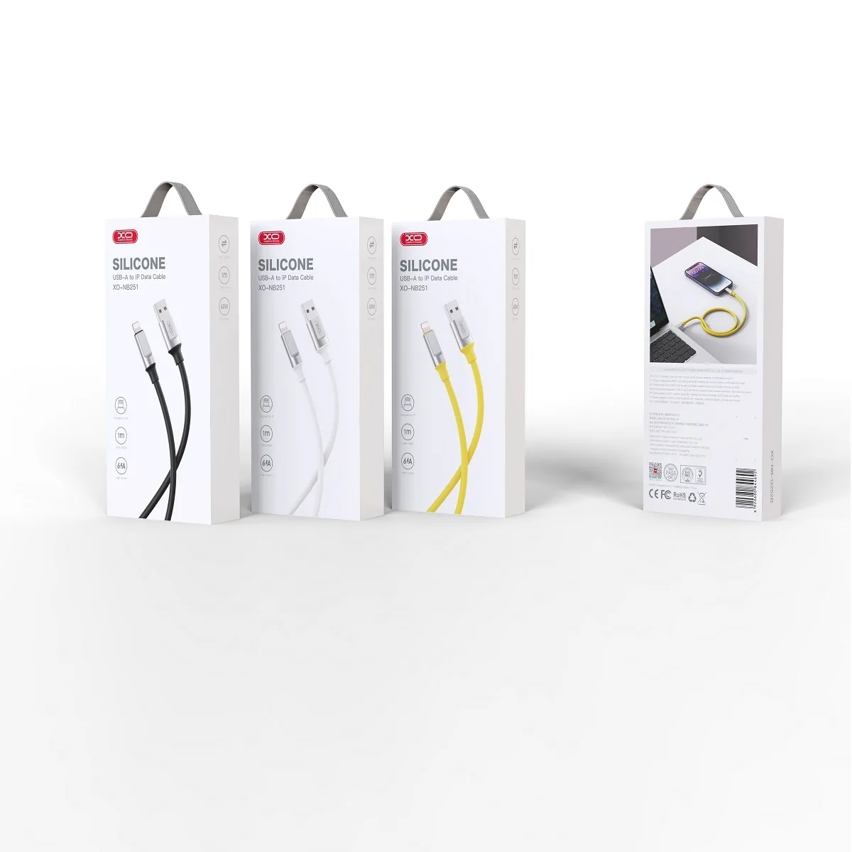 XO cable NB251 USB – Lightning 1,0 m 6A black