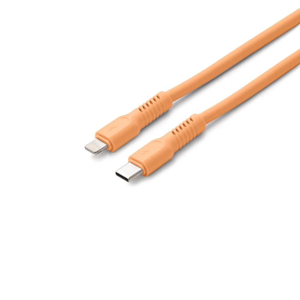 COLORUM USB-C – Lightning-kabel 1,8 m 2,4A CK12-CL-14 i Peach Fuzz