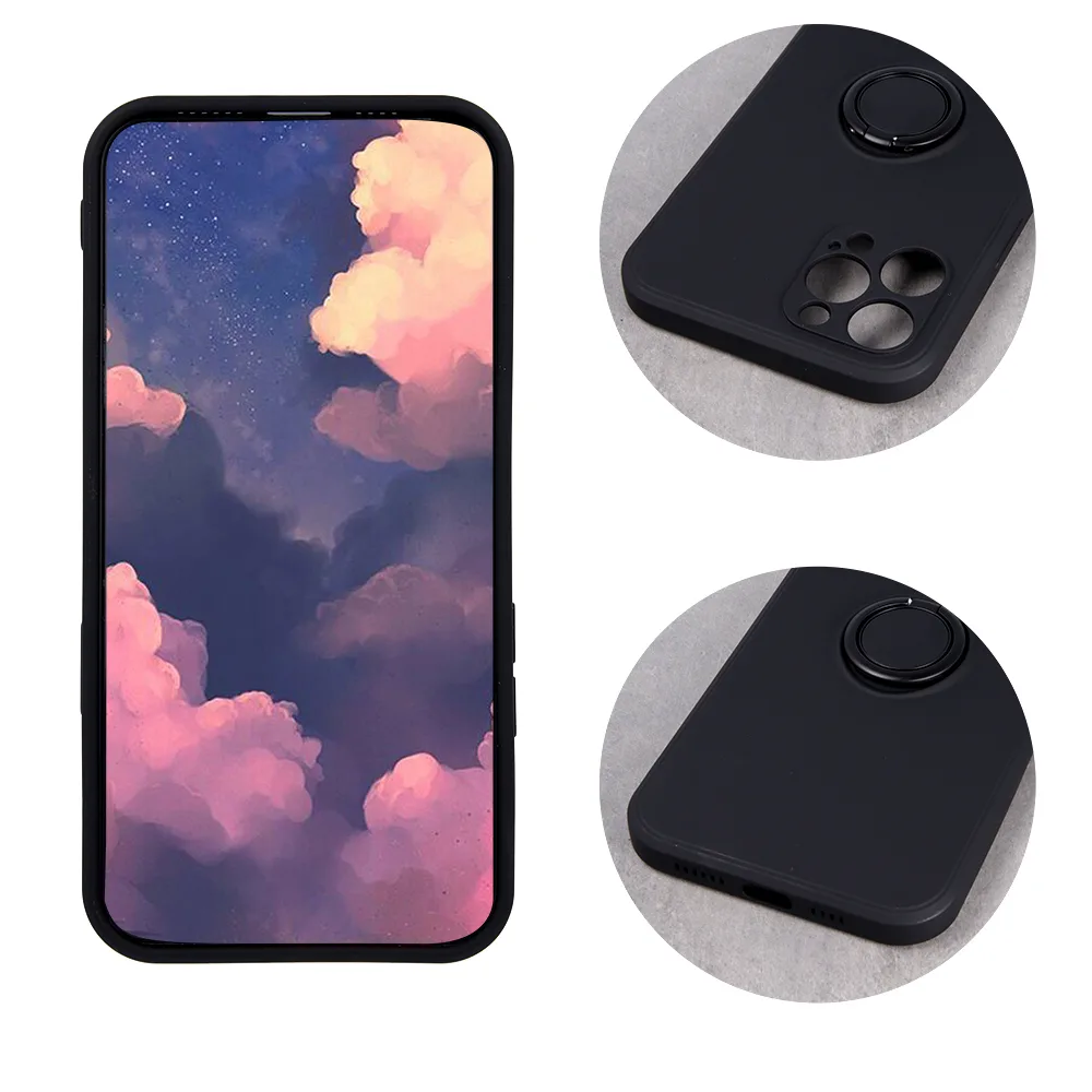 Finger Grip fodral till Samsung Galaxy A15 4G / A15 5G svart