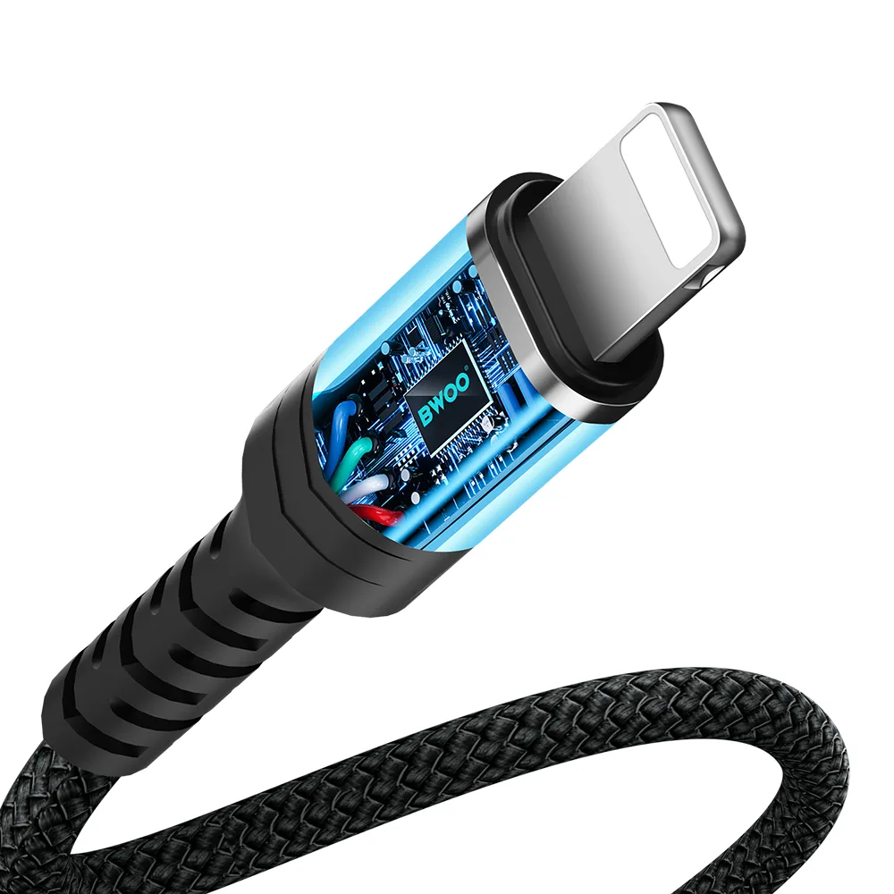 BWOO Adapter AUX 3.5mm – Lightning Black BZ48
