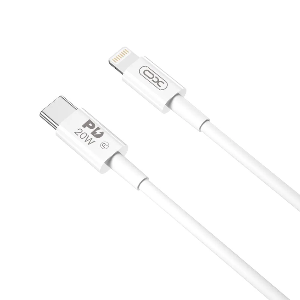 XO-kabel NB-Q189A PD USB-C – Lightning 1,0 m 20W vit