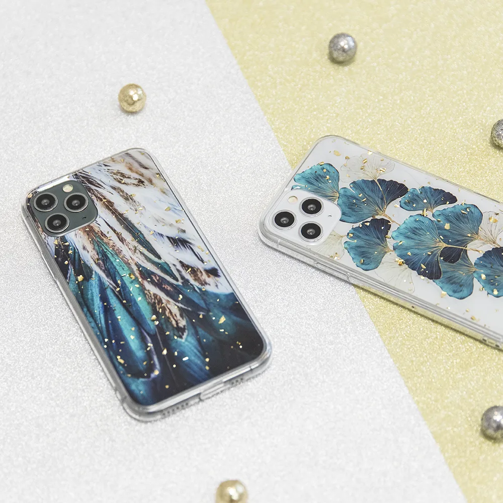 Guld Glam fodral för Samsung Galaxy A25 5G (global) fjädrar