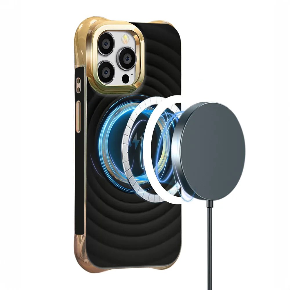 Circle Glam Mag-fodral för iPhone 13 Pro Max 6,7 tum svart