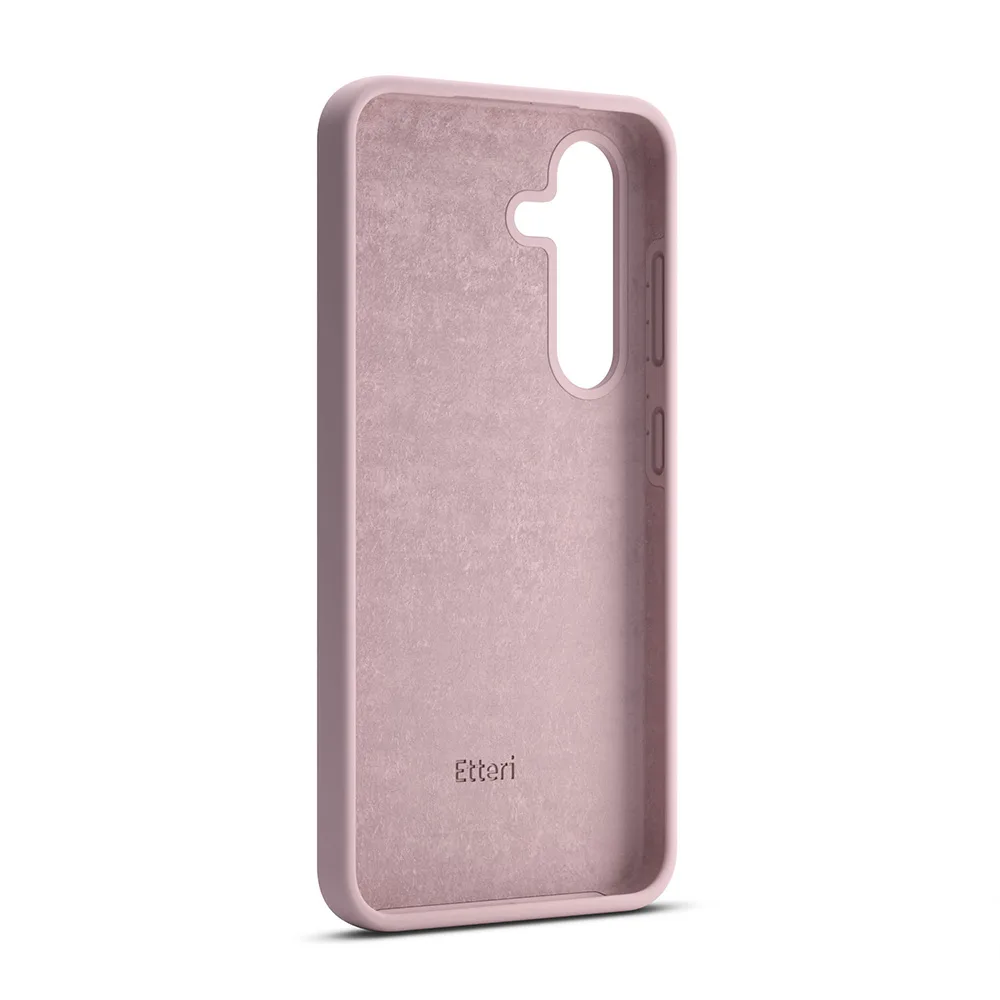 Etteri Silikonfodral för Samsung Galaxy S24 Plus i ljusrosa