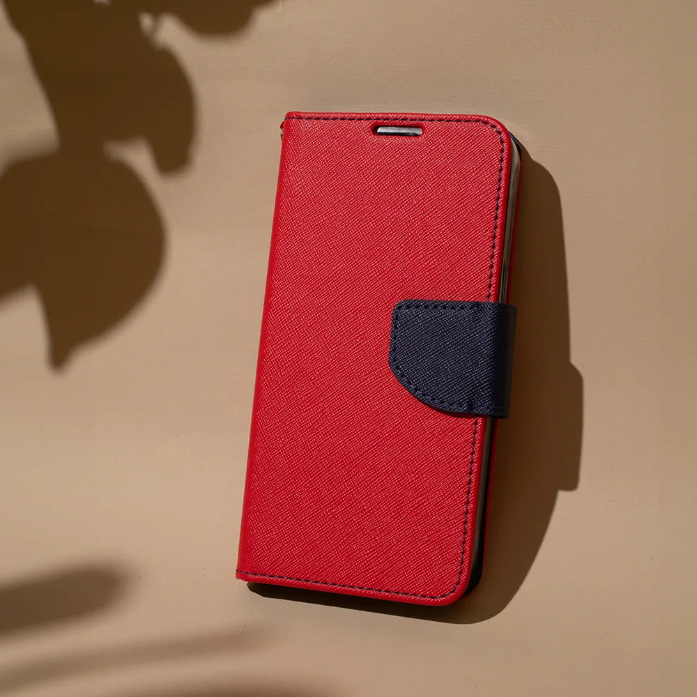 Smart Fancy fodral för Xiaomi Redmi 13C 4G / 13C 5G / Poco C65 röd-blå