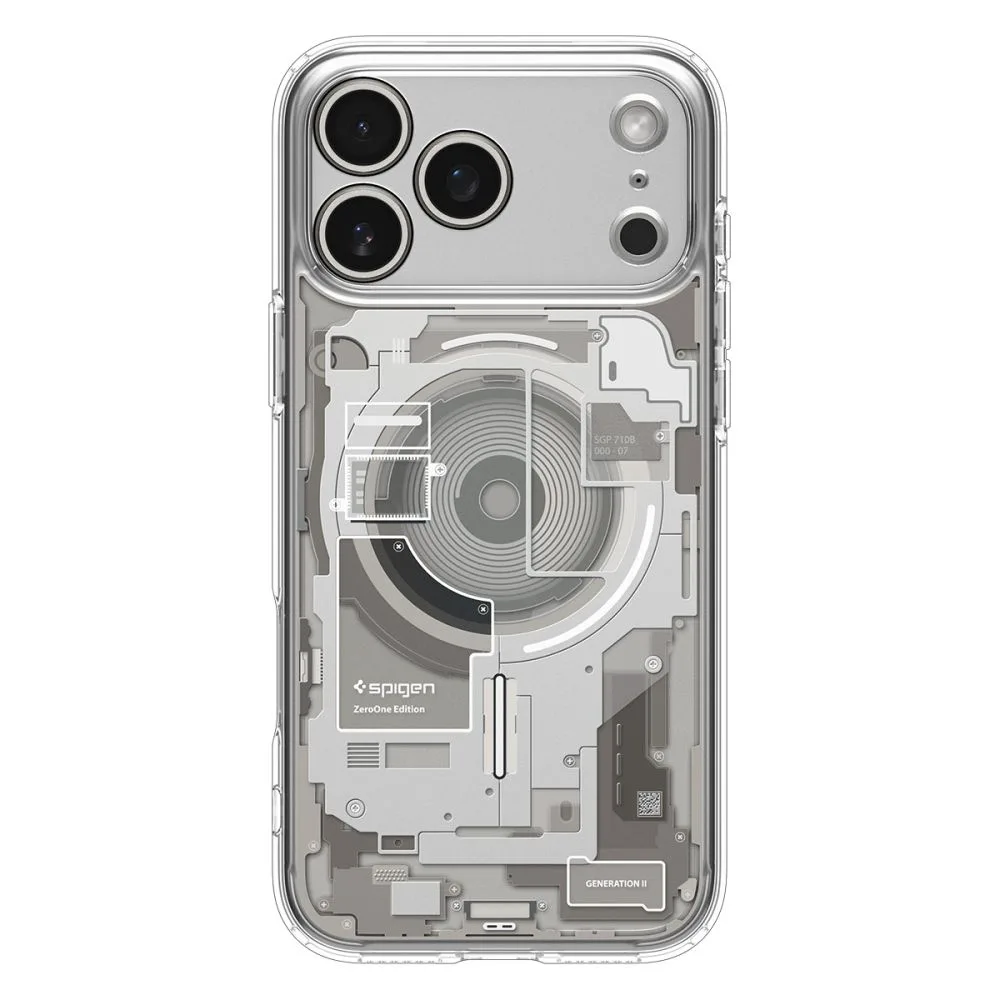 Spigen Ultra Hybrid Mag Magsafe case for iPhone 17 Pro Zero One Natural Titanium