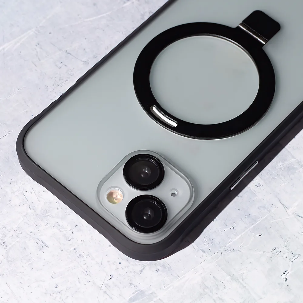 Mag Ring-fodral för iPhone 15 Plus 6,7″ svart