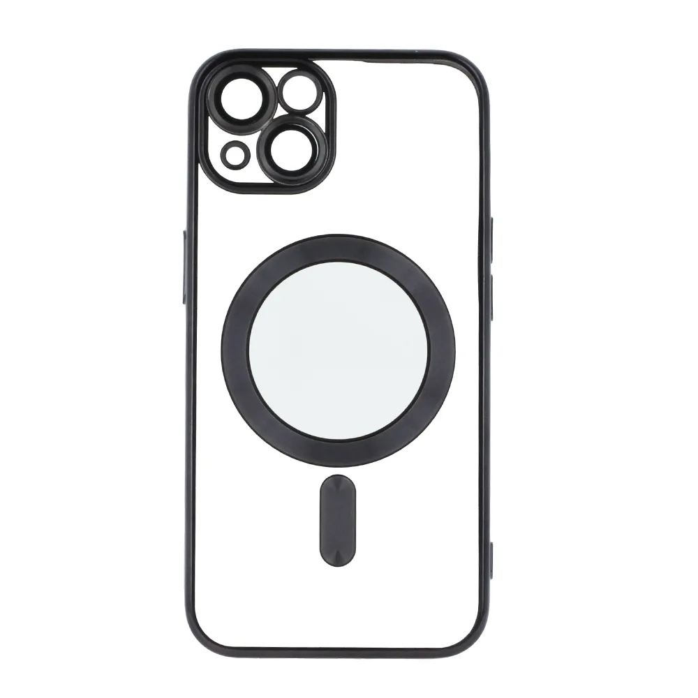 Färg Chrome Mag-fodral för iPhone 16e svart