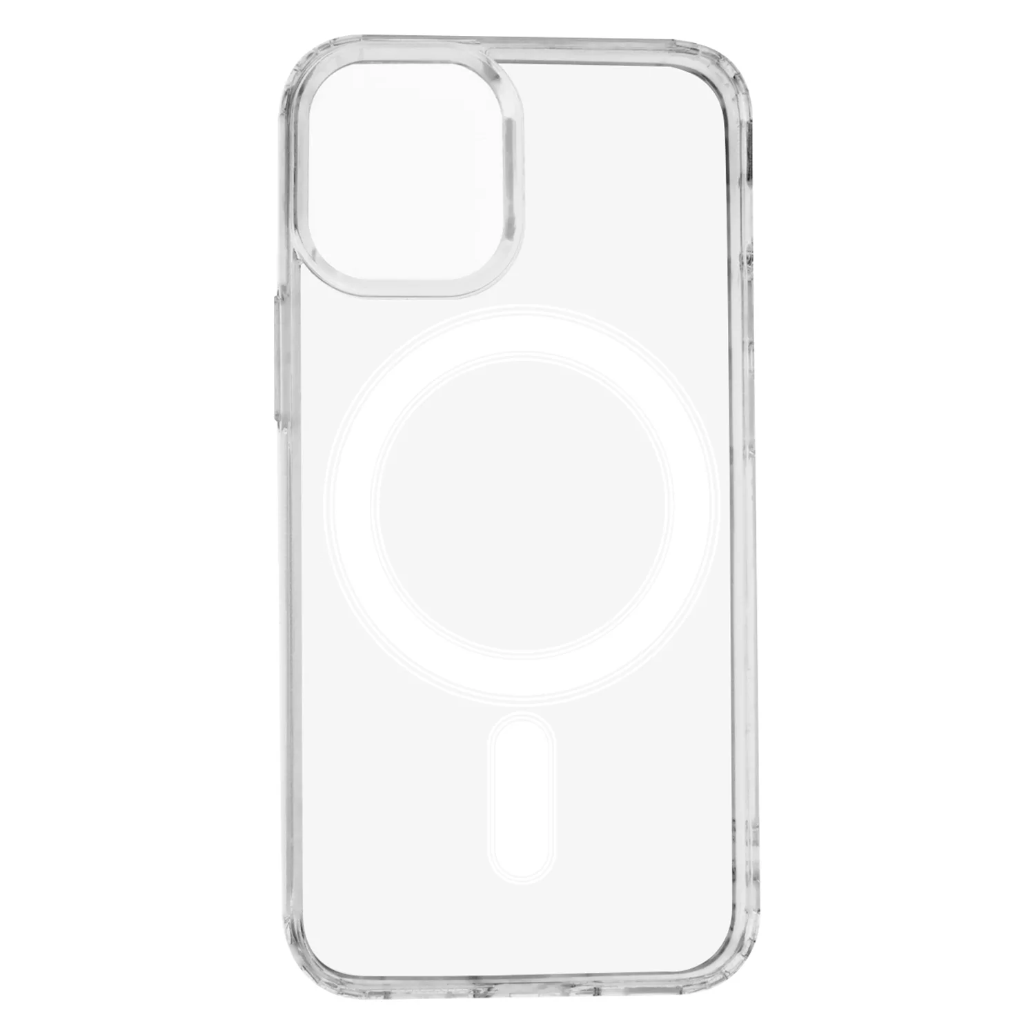 Anti Shock 1,5 mm Mag-fodral för iPhone 12 Mini 5,4″, transparent med stort hål