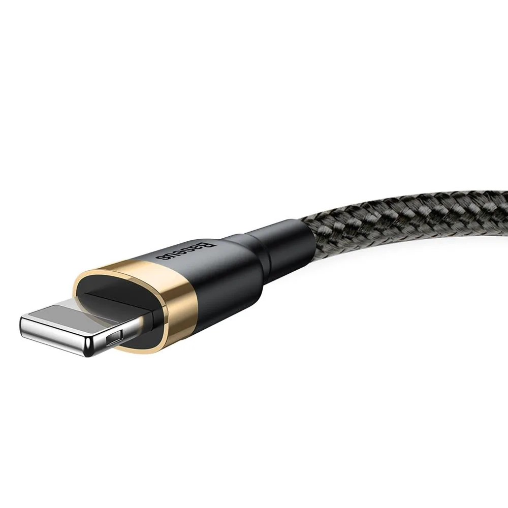 Baseus cable Cafule USB – Lightning 1,0 m 2,4A gold-black