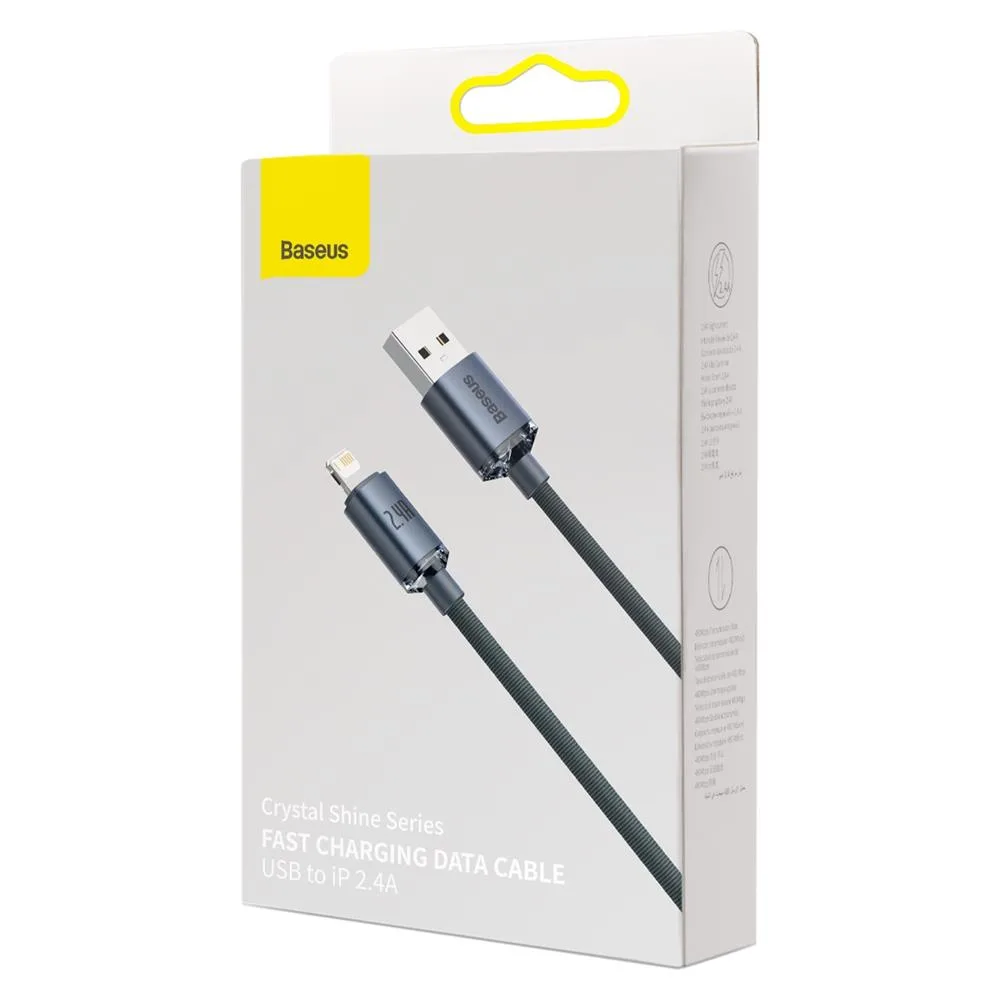 Baseus cable Crystal Shine USB – Lightning 1,2 m 2,4A black