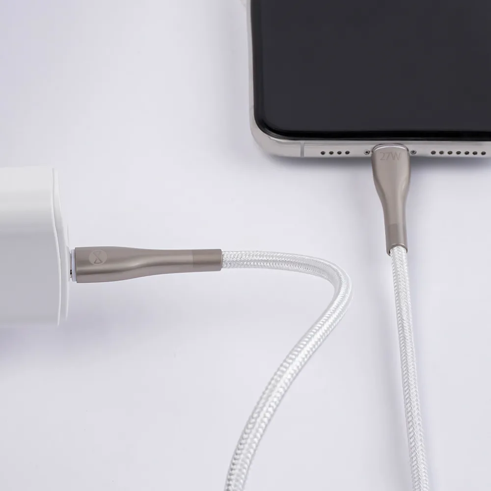 Forever Sleek cable USB-C – Lightning 1,0 m 27W white