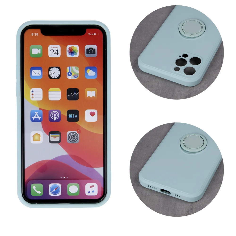Finger Grip fodral till Xiaomi Redmi 13C 4G / Poco C65 ljusgrön