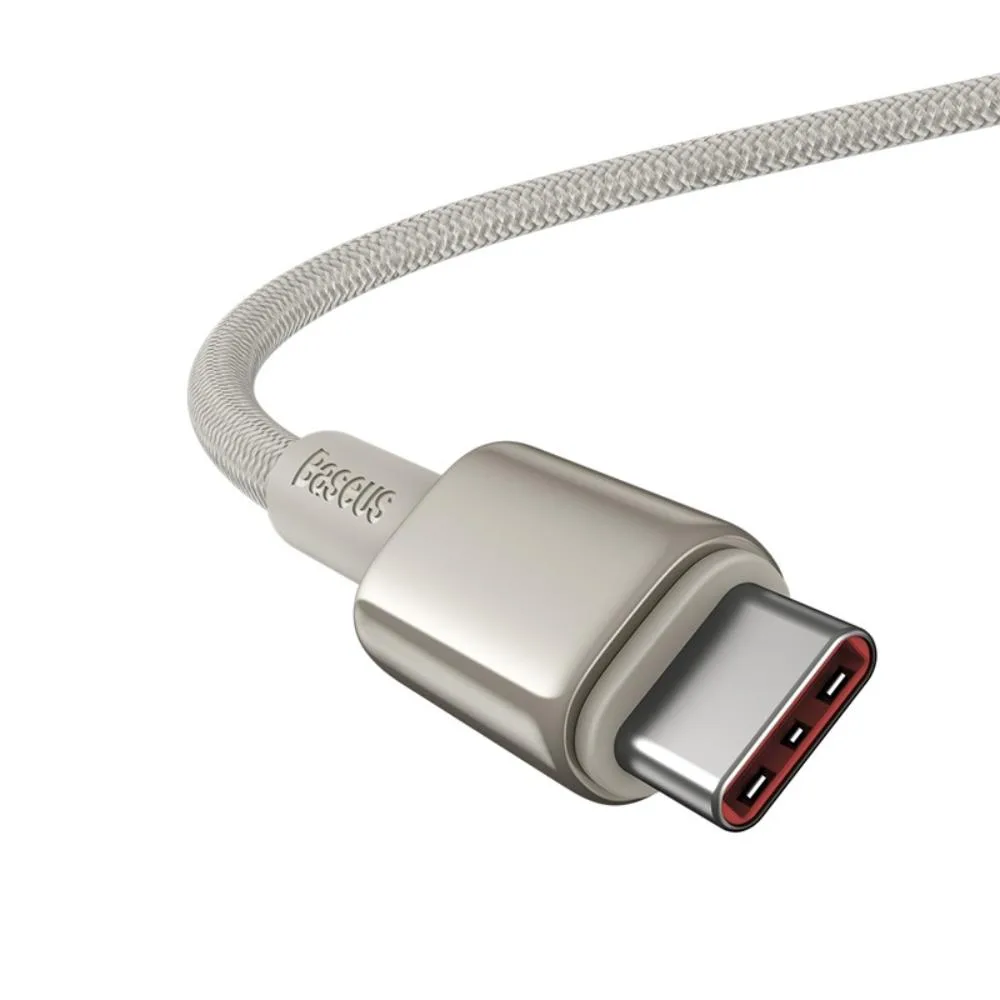 Baseus Tungsten Gold Fast Charging Data Cable Type-C to Type-C 100W 2m Titanium Galaxy Gold