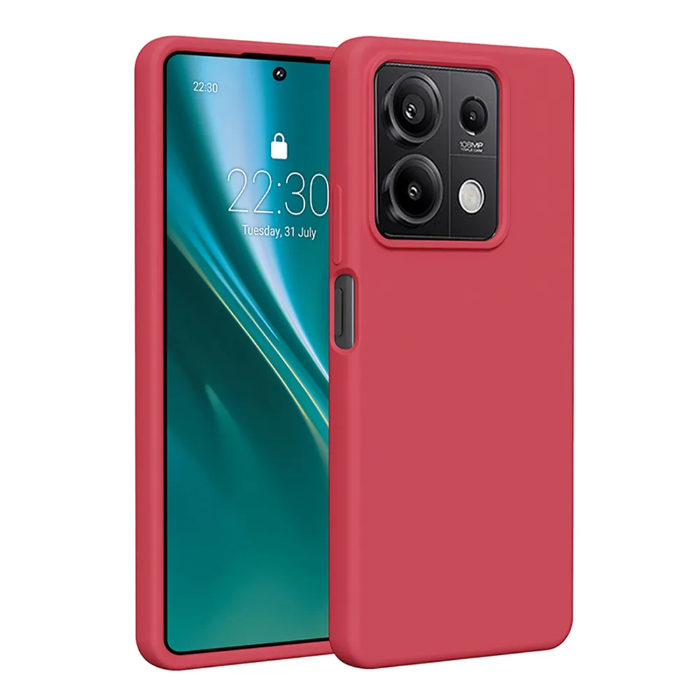 Etteri Silikonfodral för Xiaomi Redmi Note 13 5G – hallon