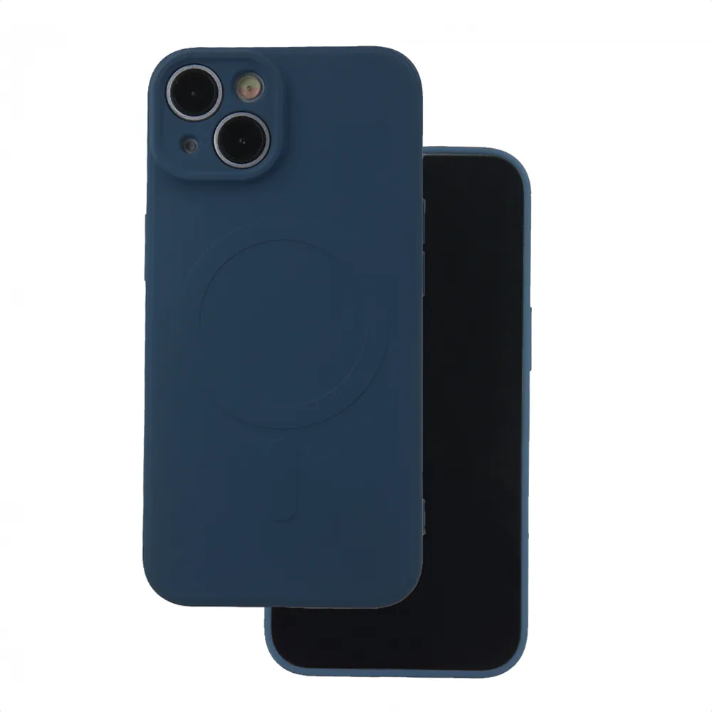 Enkel Color Mag-fodral för iPhone 16 Plus 6,7″ i marinblå