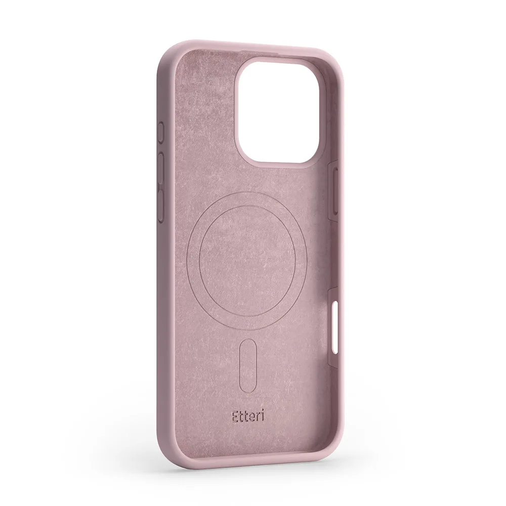 Etteri Silicone Mag case for iPhone 16 Pro Max 6,9″ light pink