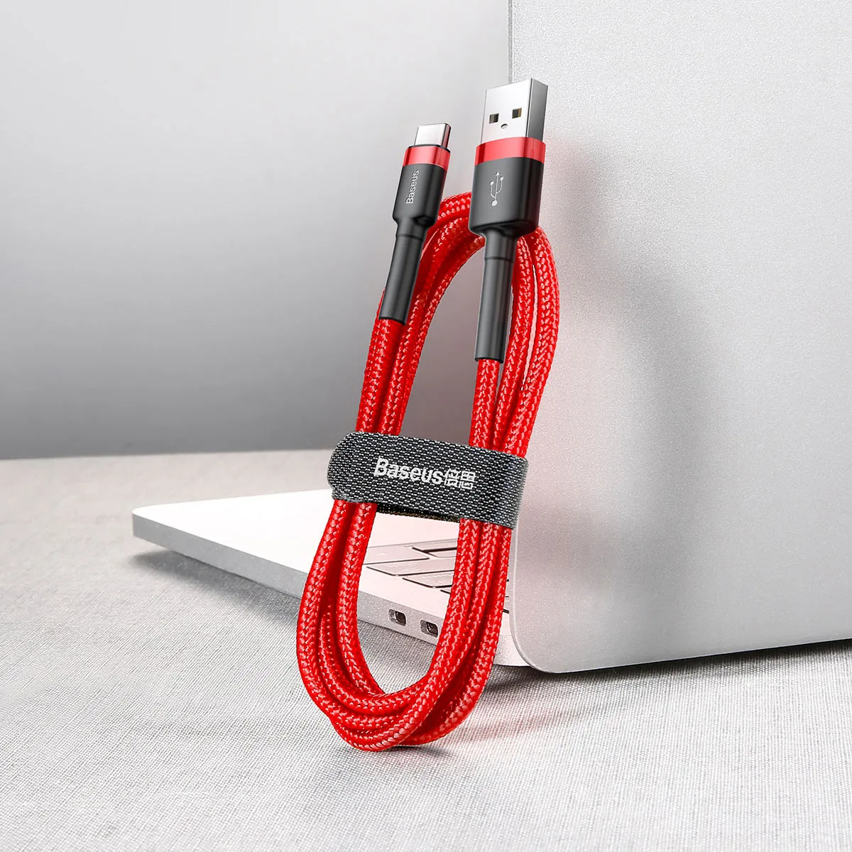 Baseus cable Cafule USB – USB-C 0,5 m 3A red