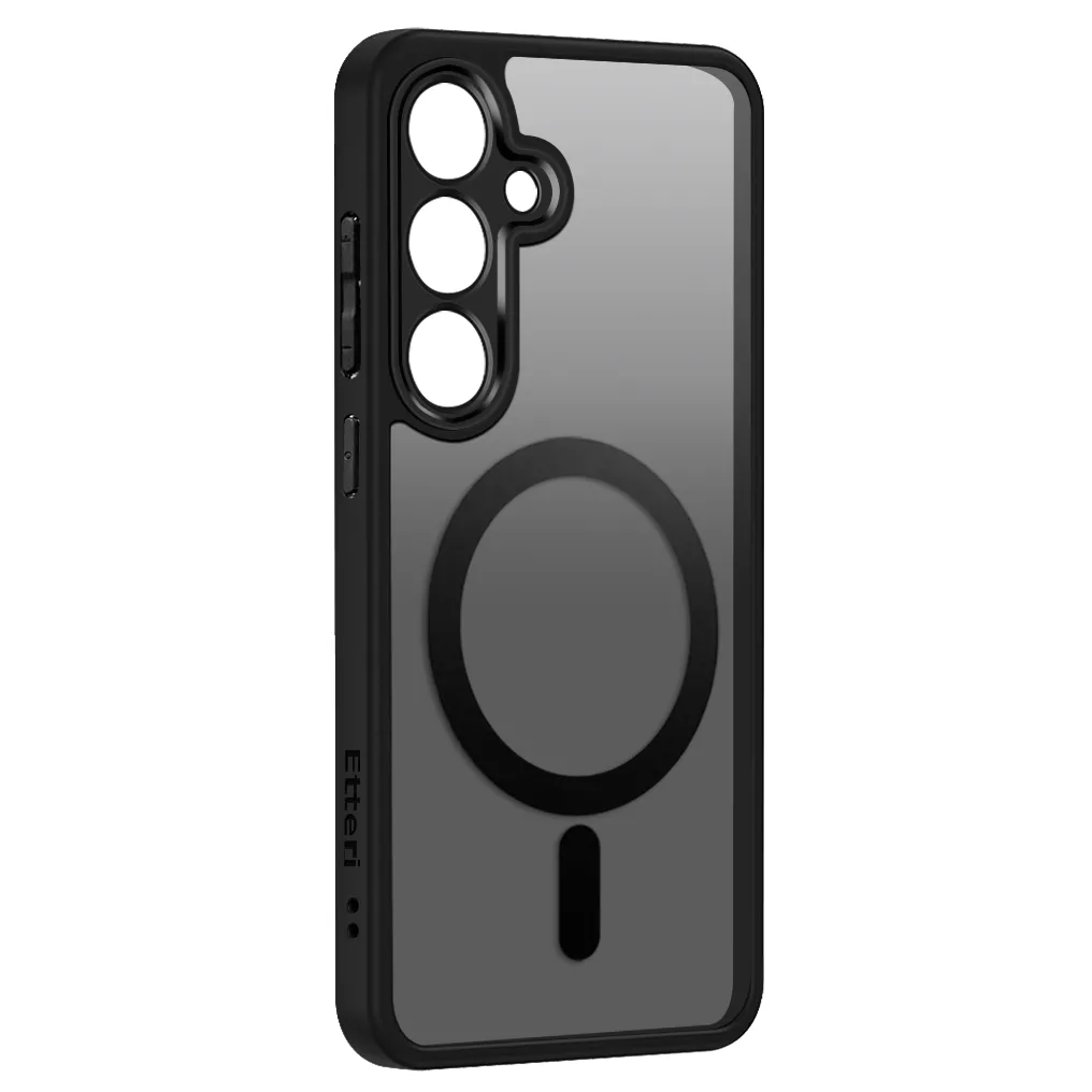 Etteri Matt Mag-fodral för Samsung Galaxy S25 i svart