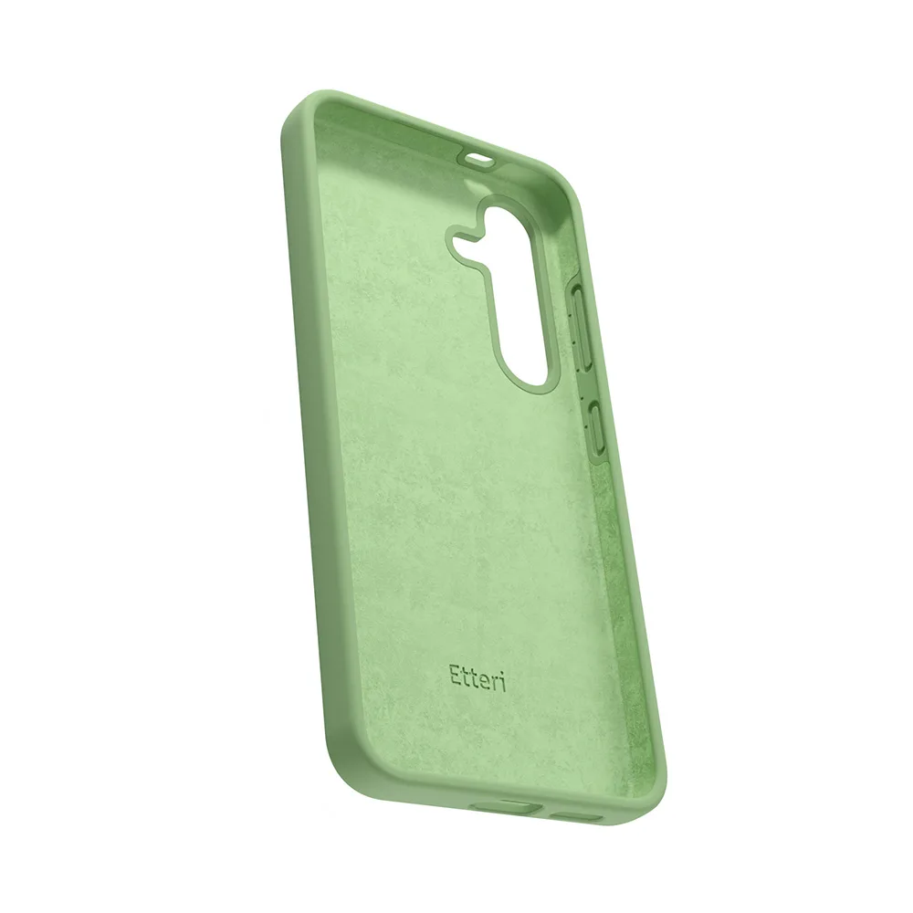 Etteri Silikonfodral för Samsung Galaxy S24 Plus i ljusgrön