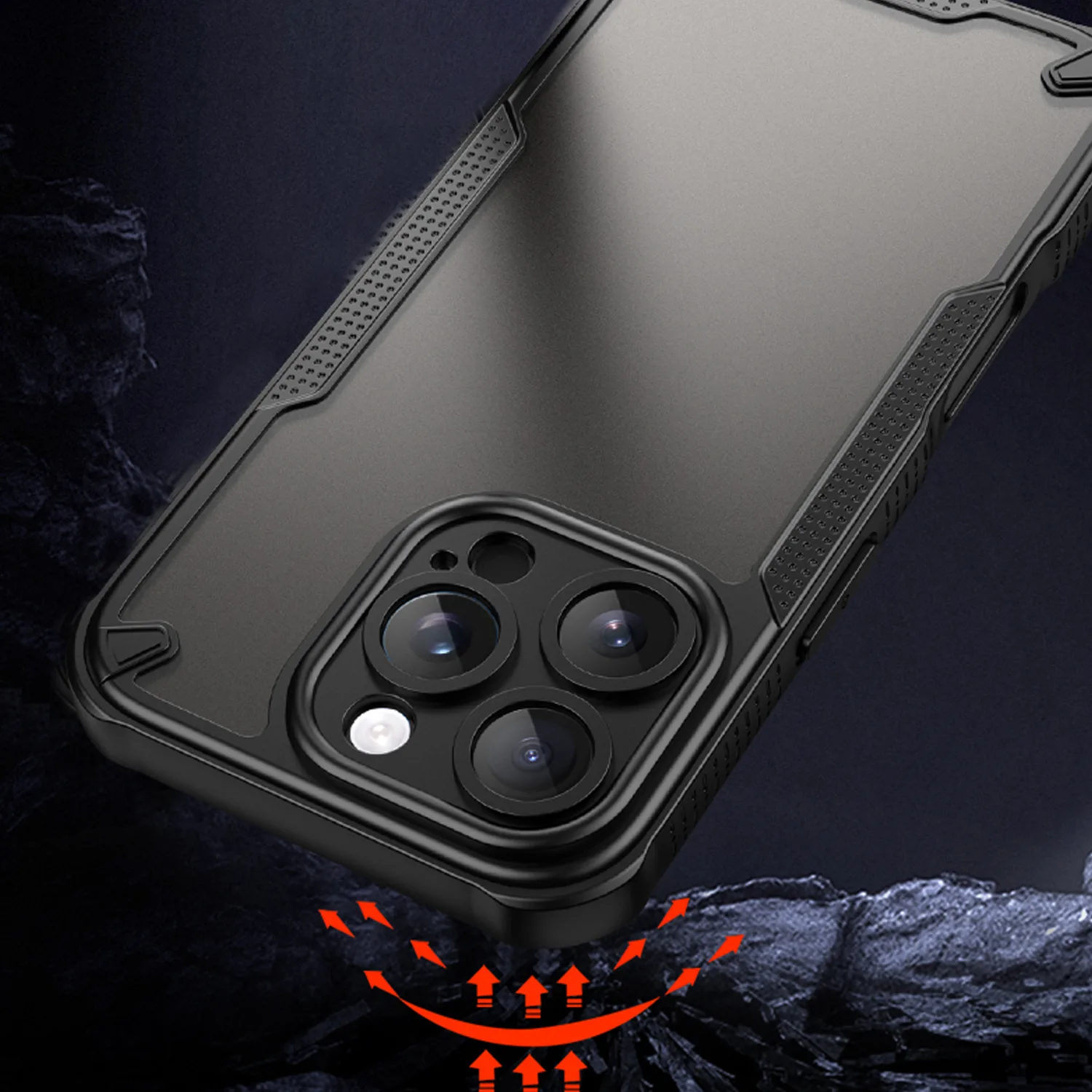 Defender Matt case for iPhone 16 6,1″ black