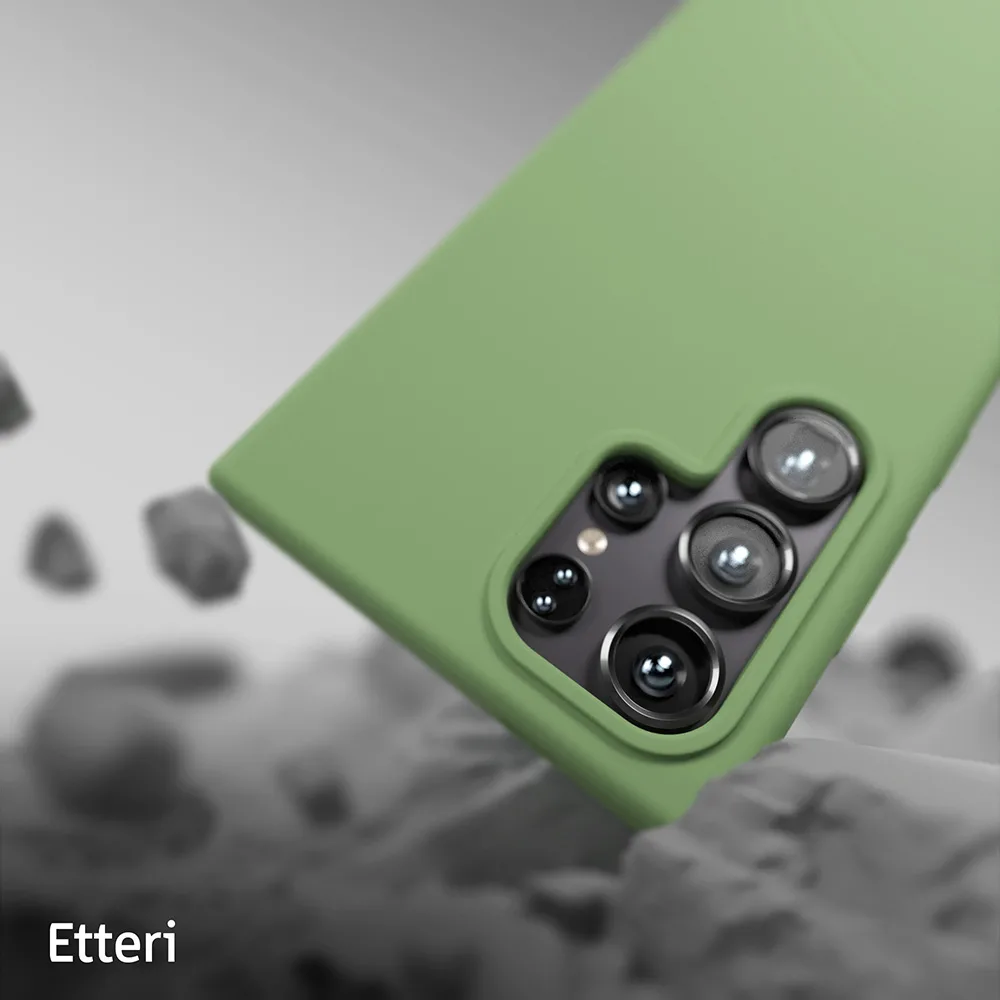 Etteri Silicone case för Samsung Galaxy S25 Ultra, ljusgrön