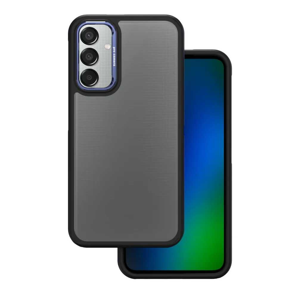 Crystal Black-fodral för Samsung Galaxy M15 5G blå