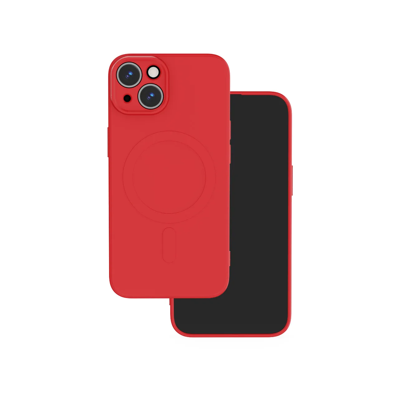 Enkel Color Mag-fodral för iPhone 14 6,1″ i röd