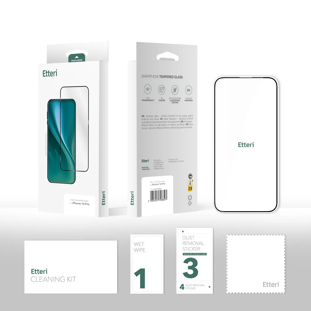 Etteri tempererat glas 9D för Samsung Galaxy A16 4G / A16 5G