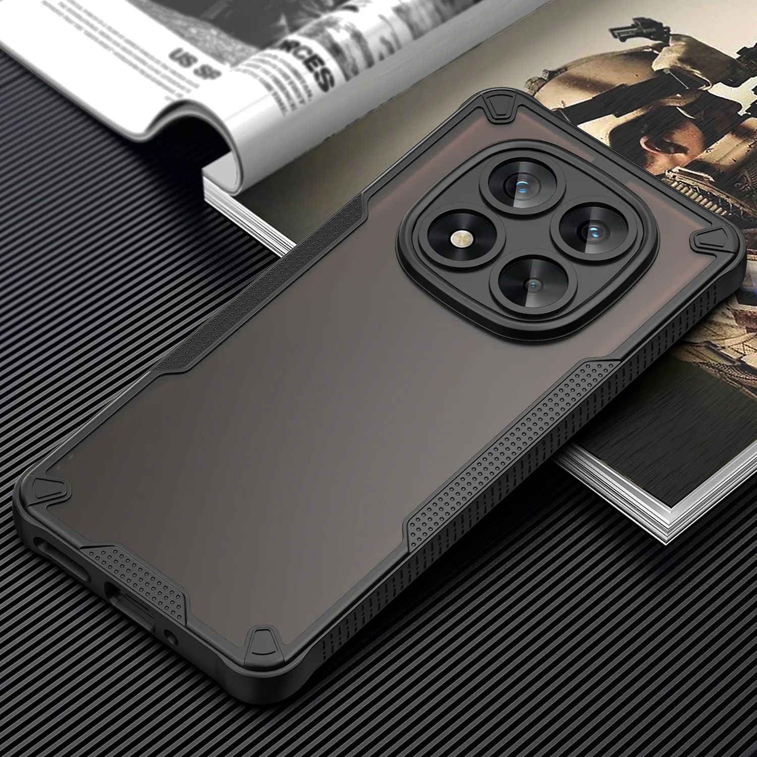 Defender Matt case for Xiaomi Redmi Note 14 Pro 5G (Global) black