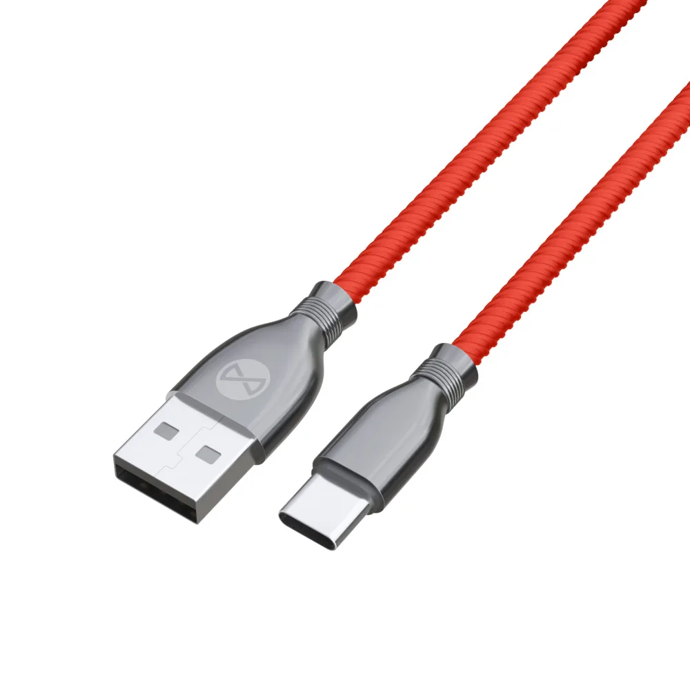 Forever Tornado cable USB – USB-C 1,0 m 3A red