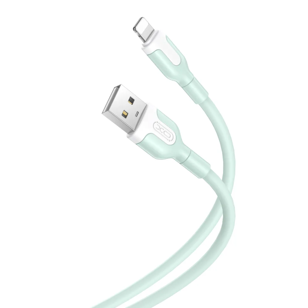 XO-kabel NB212 USB – Lightning 1,0 m 2,1A grön