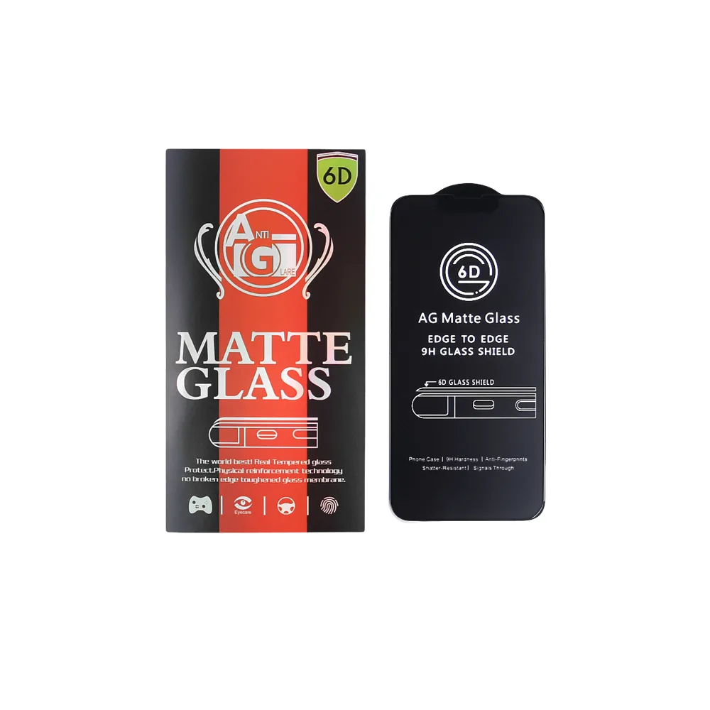 Tempered glass 6D matte for iPhone 14 Pro 6,1″ black frame