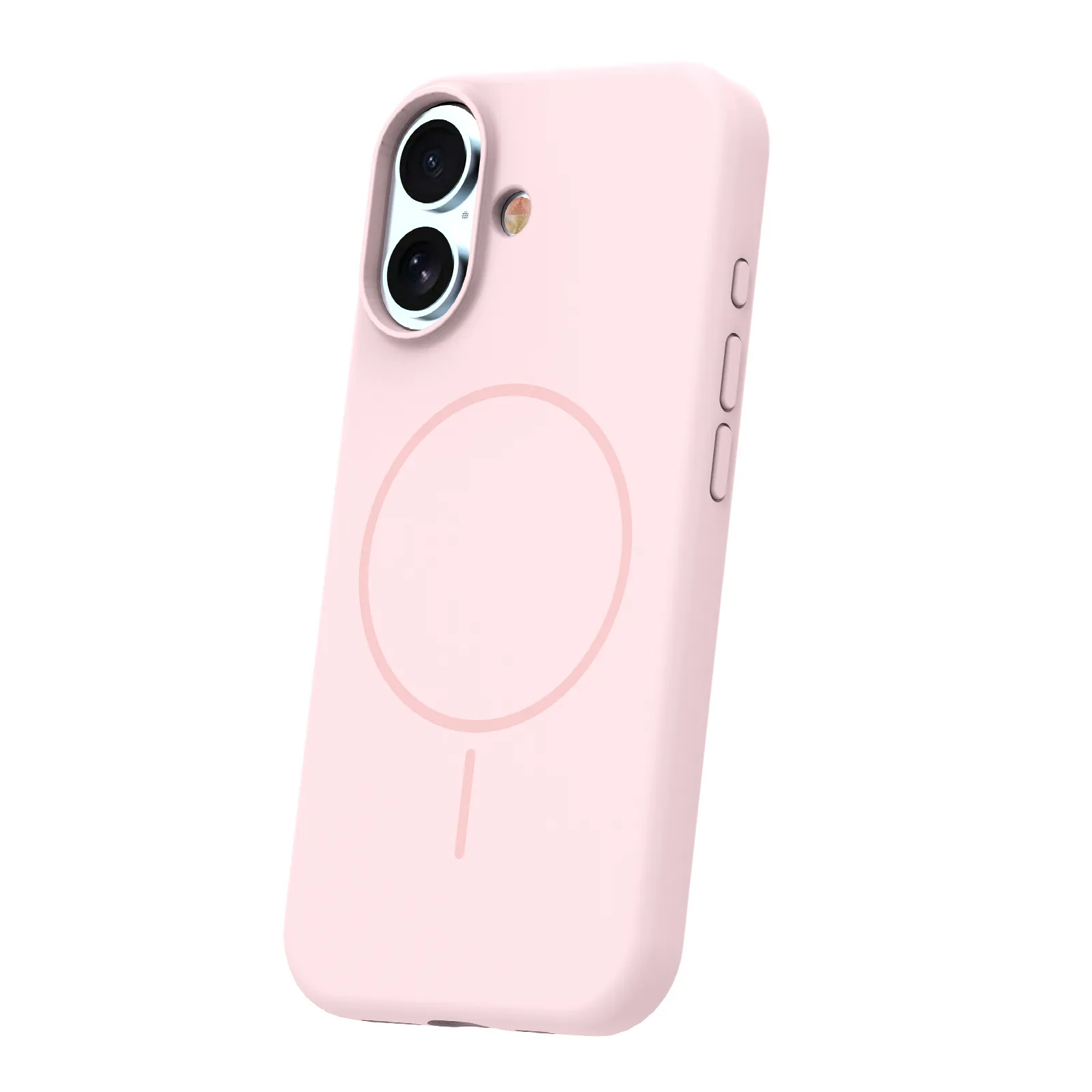 Silicone Thin Mag case for iPhone 17 6,3″ light pink