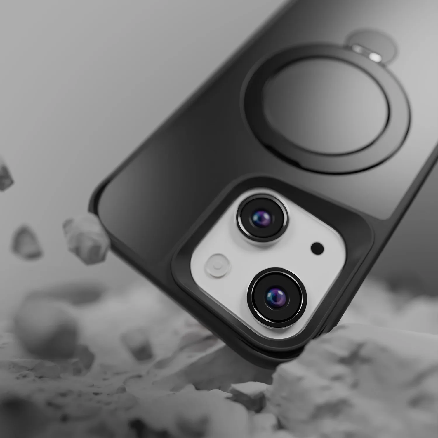 Etteri Matt Mag Ring-fodral för iPhone 14 6,1 tum svart
