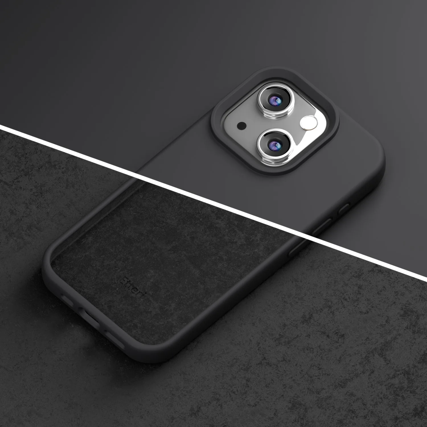 Etteri Silicone case for iPhone 13 6,1″ black