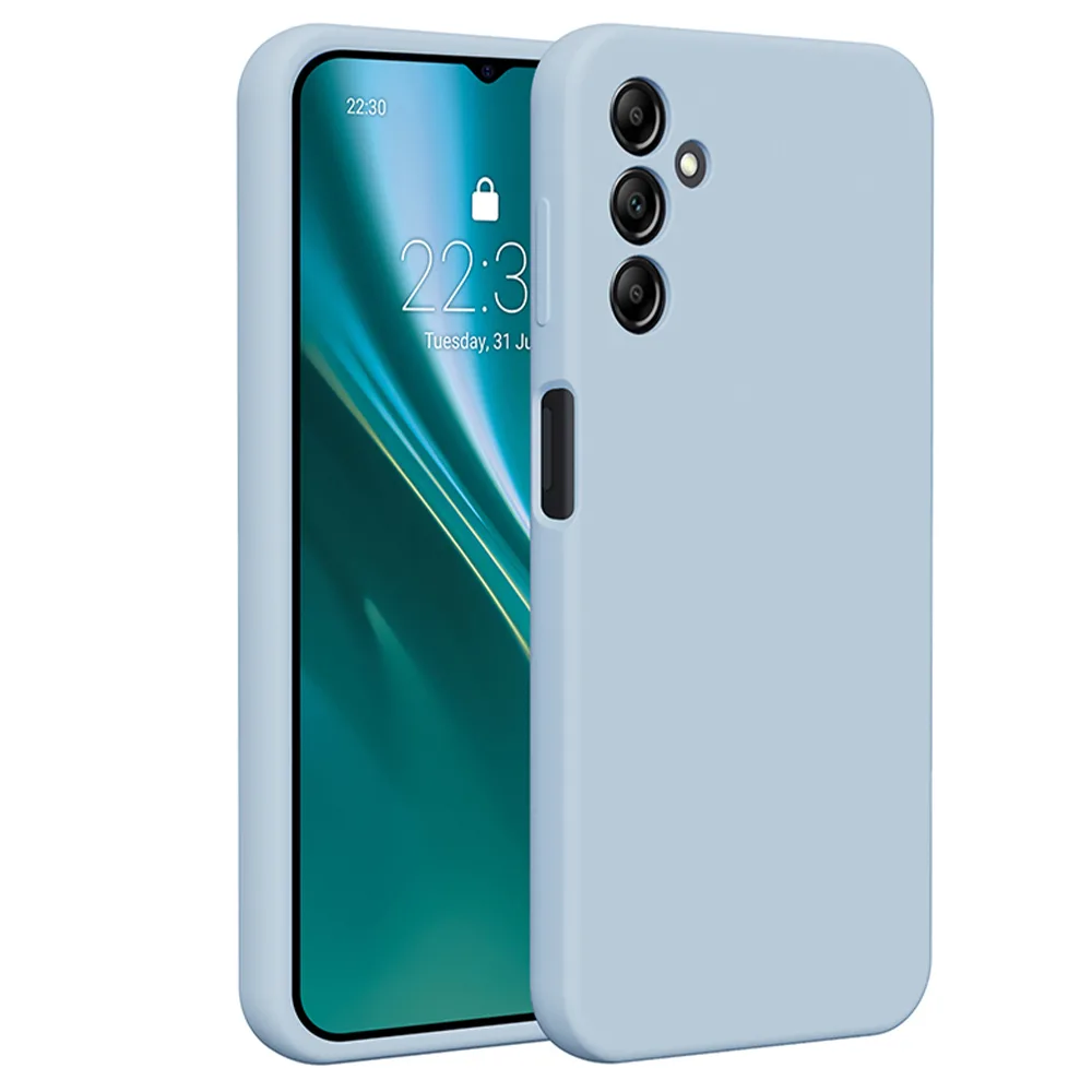 Etteri Silikonfodral för Samsung Galaxy A14 ljusblå