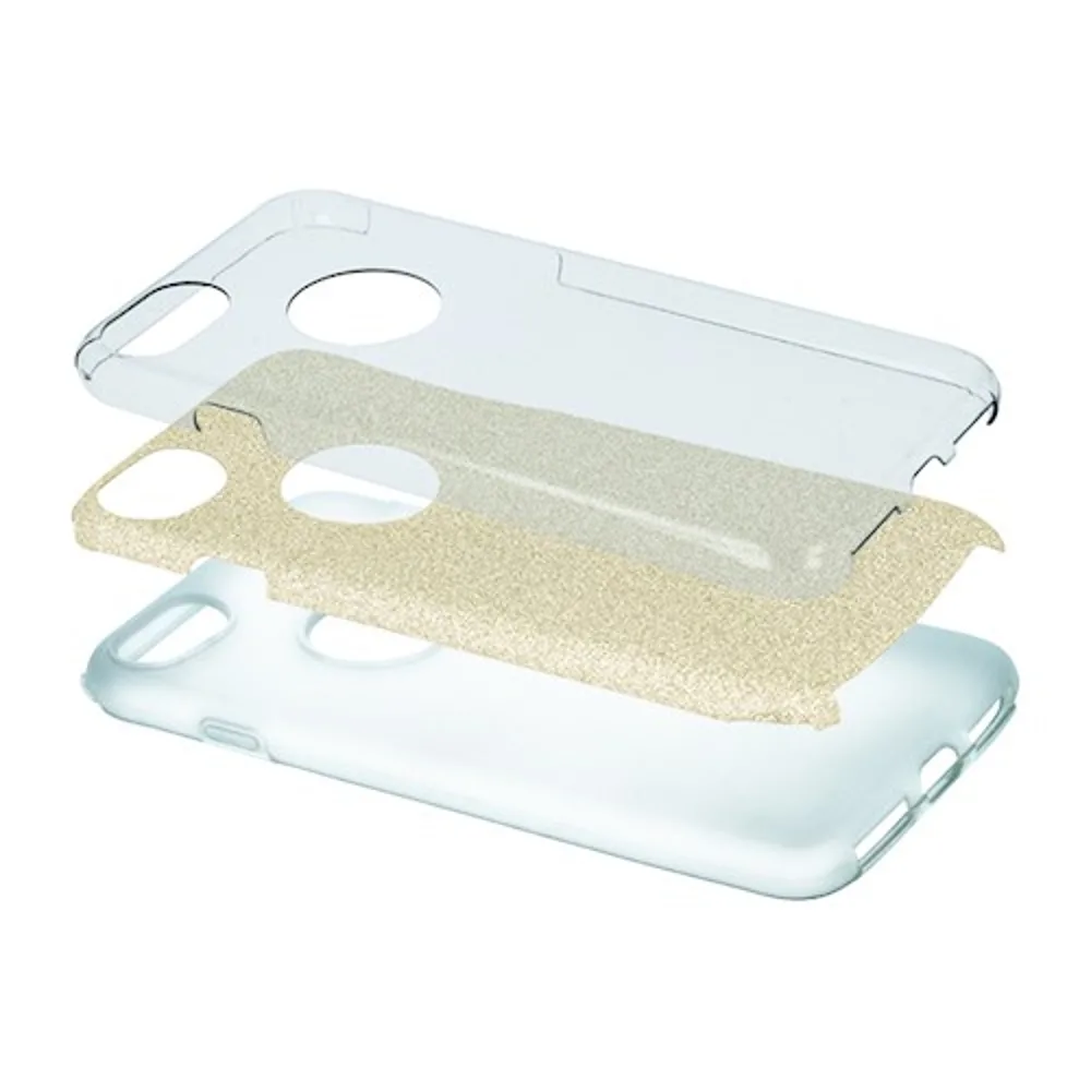 Glitter 3in1 case for iPhone 13 Mini 5,4″ gold