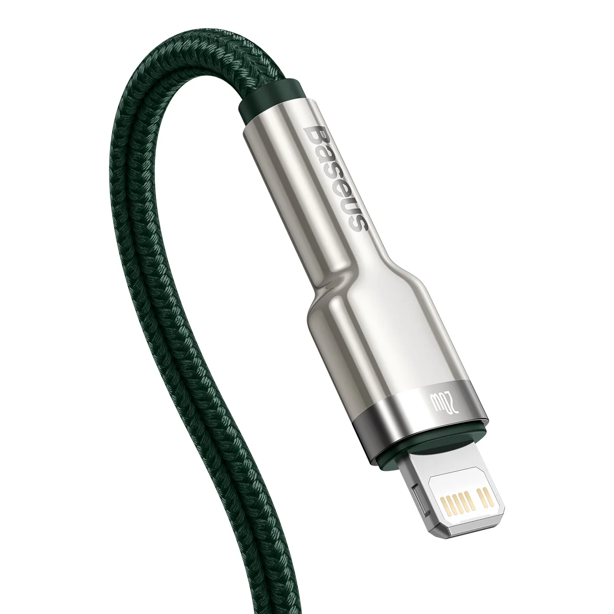 Baseus cable Cafule Metal PD USB-C – Lightning 1,0 m green 20W