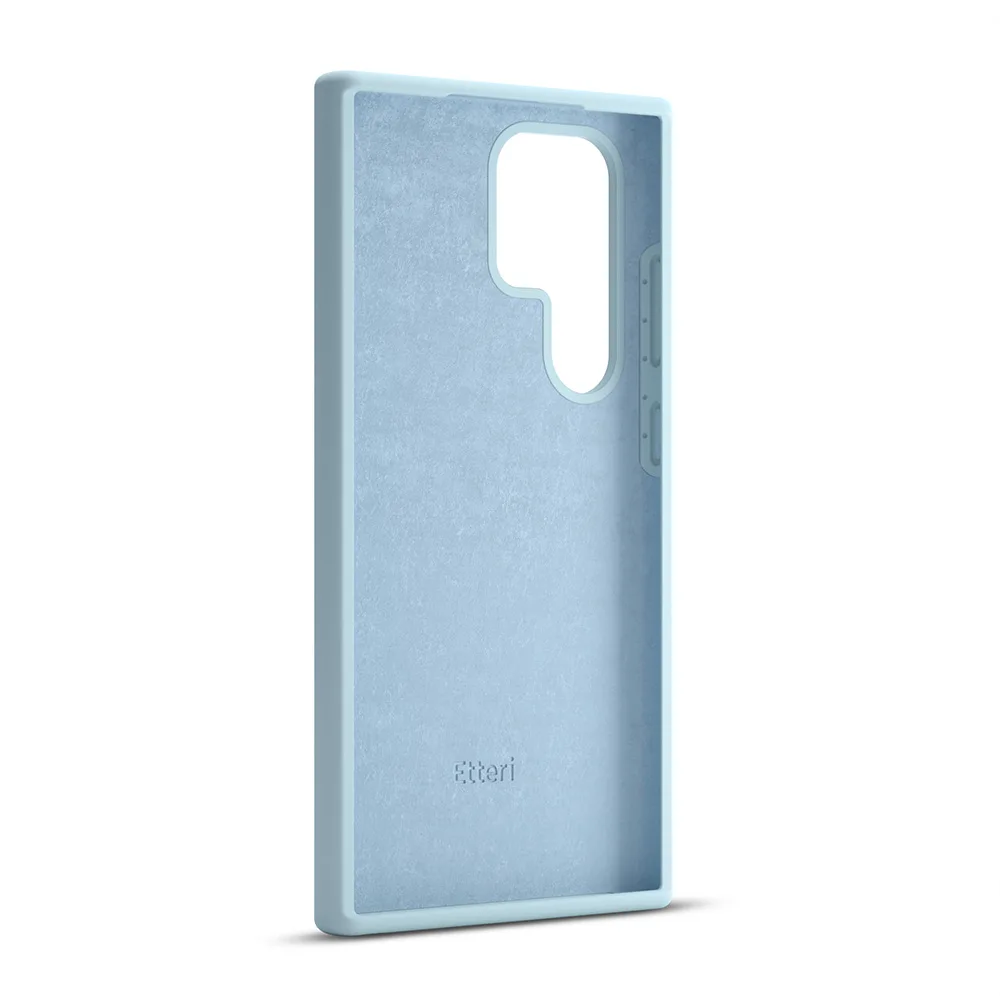 Etteri Silicone case for Samsung Galaxy S25 Ultra light blue