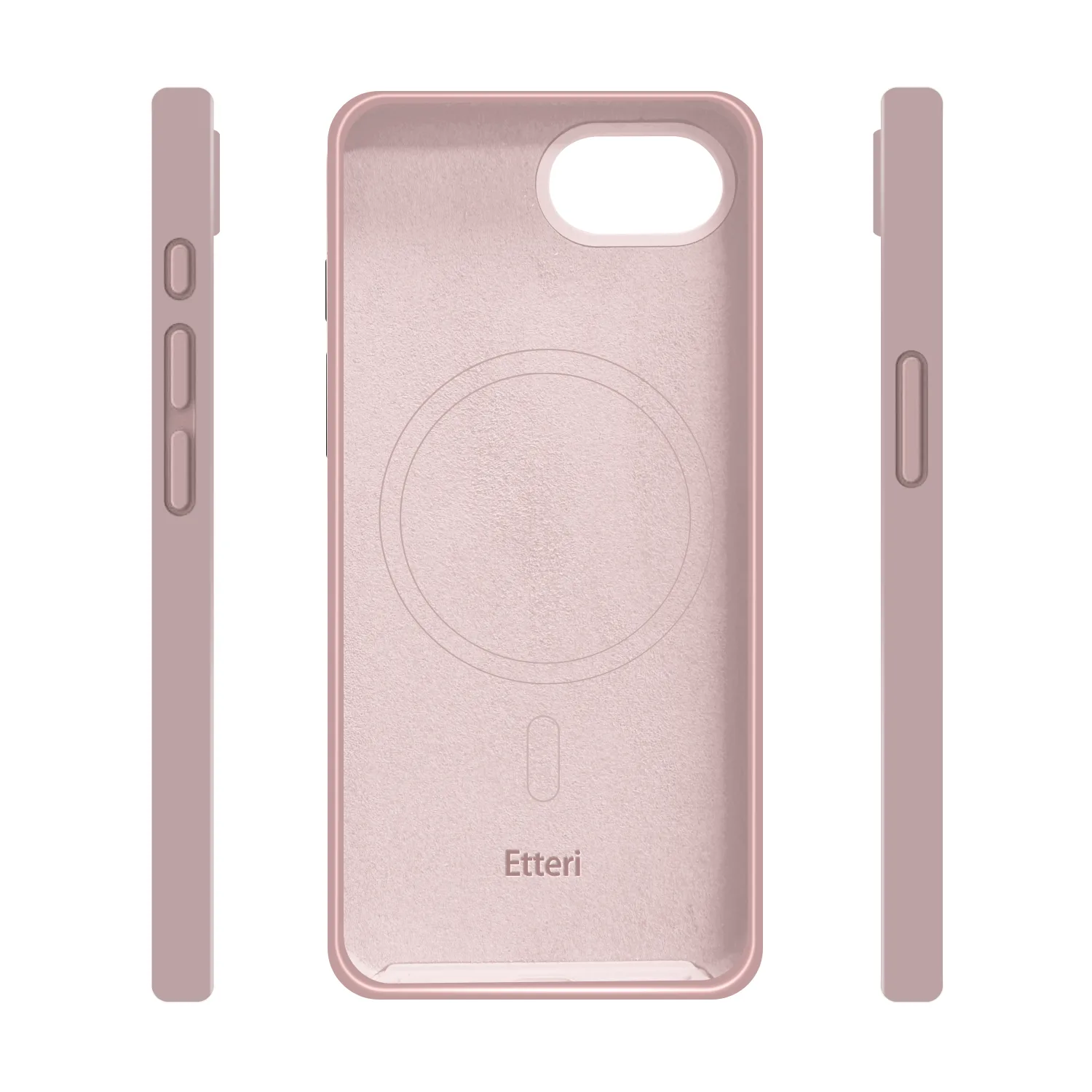 Etteri Silicone Mag-fodral för iPhone 16e ljusrosa