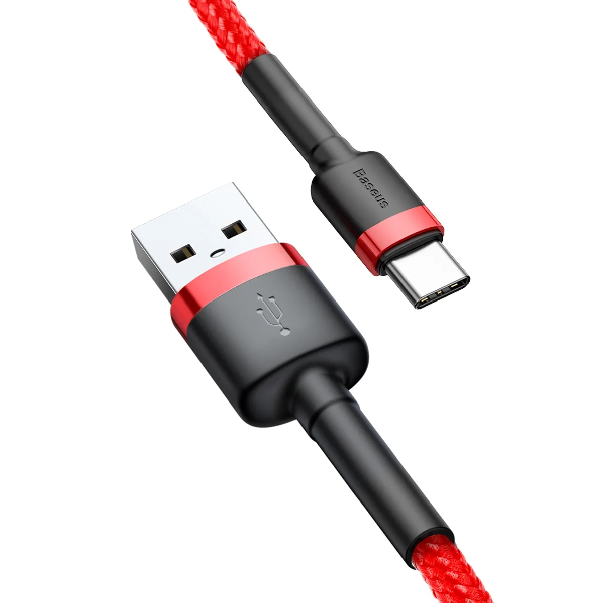 Baseus cable Cafule USB – USB-C 0,5 m 3A red