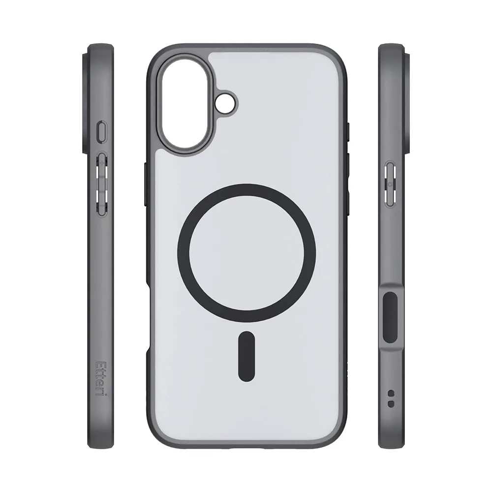 Etteri Matt Mag-fodral för iPhone 16 Plus 6,7″ svart